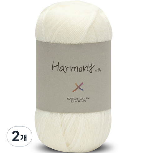 니뜨 어울림 뜨개실 40g, 901 아이보리, 2개