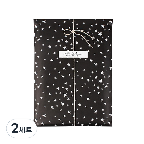 기프트백 20p + 스티커 20p 세트, 별이 빛나는밤, 2세트