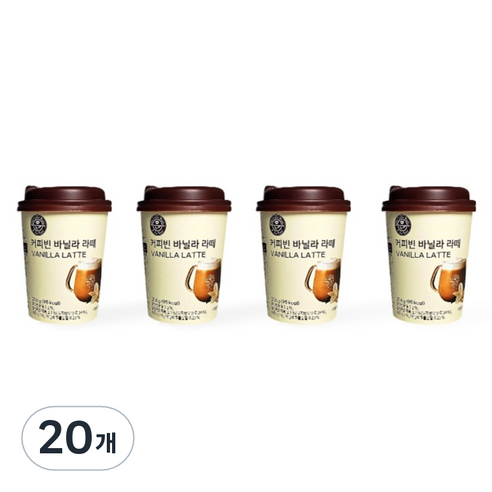 커피빈 바닐라 라떼 원컵, 20개, 21.6g