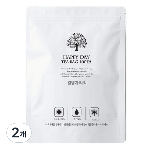 행복약초 결명자 삼각 티백, 1g, 100개입, 2개