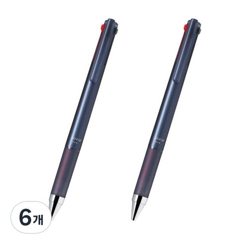 파이롯트 다기능 젤잉크 쥬스업 4색 다색펜 0.4mm, 미드나잇, 6개