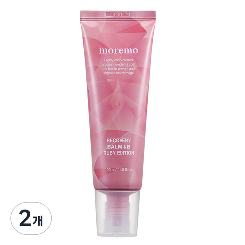 모레모 리커버리 밤 B 루비 에디션 헤어에센스, 120ml, 2개
