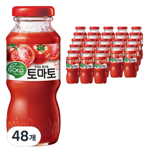 자연은 토마토 주스, 180ml, 48개
