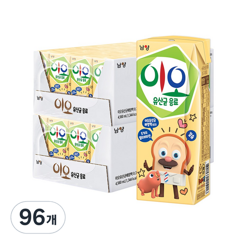 남양이오 유산균 음료, 190ml, 96개