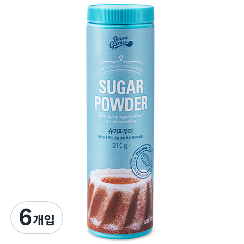 브레드가든 슈가파우더, 210g, 6개
