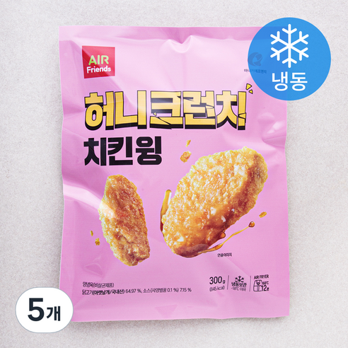 마니커에프앤지 허니크런치 치킨윙 (냉동), 300g, 5개