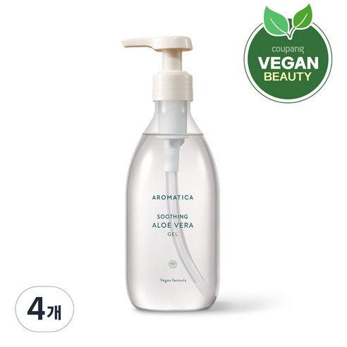 아로마티카 수딩 알로에 베라 젤, 300ml, 4개