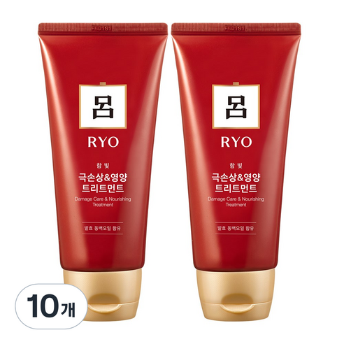 려 함빛 집중영양 헤어 트리트먼트, 180ml, 10개