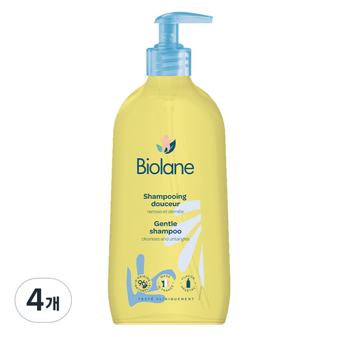 비올란 유아용 젠틀 샴푸, 4개, 350ml