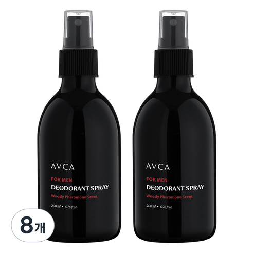 아브카 포맨 데오드란트 스프레이 우디 페로몬향, 200ml, 8개