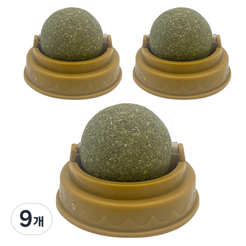 그로비타 고양이 롤링 캣닢볼, 박하향, 30g, 9개