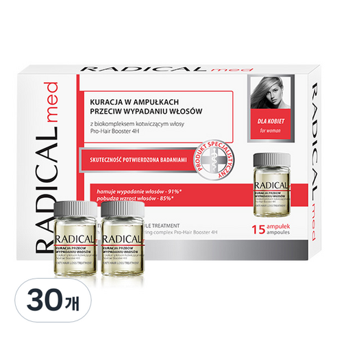 라디컬메드 여성용 파모나 안티 헤어 로스 앰플 트리트먼트, 30개, 5ml