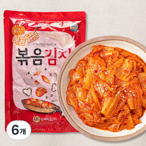 일미 참 볶음김치, 500g, 6개