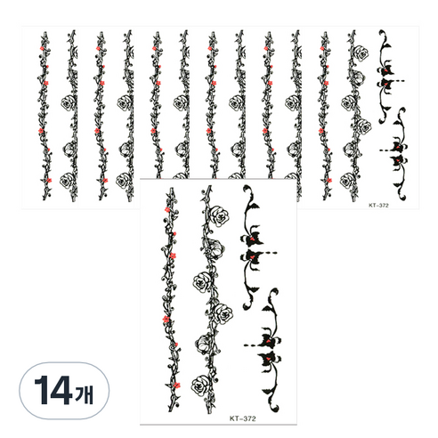 파티복닷컴 타투스티커, KT-372, 14개