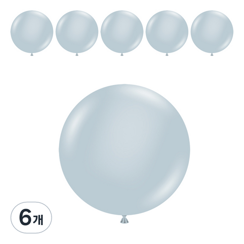 터프텍스 풍선 60cm 3p, 6개, 포그