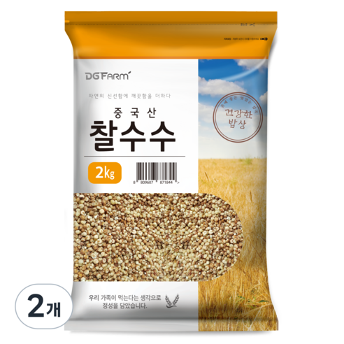 대구농산 찰수수쌀, 2kg, 2개