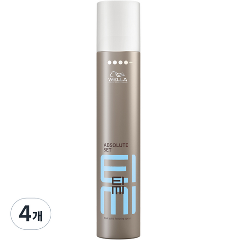 웰라프로페셔널 아이미 앱솔루트셋 헤어스프레이, 4개, 300ml