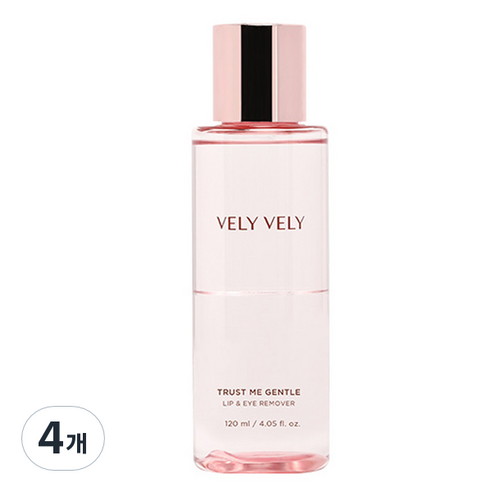 블리블리 트러스트 미 젠틀 립 앤 아이 리무버, 120ml, 4개