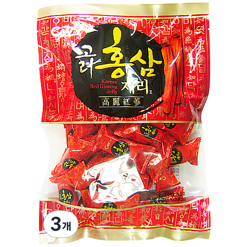 청우식품 고려 홍삼 제리2, 3개, 400g
