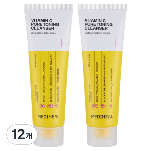 메디힐 모공토닝 클렌징폼, 120ml, 12개