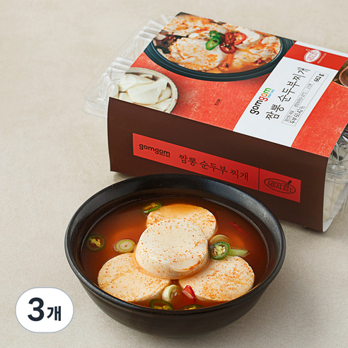 곰곰 짬뽕 순두부찌개, 662g, 3개
