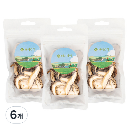 건표고버섯 슬라이스, 6개, 12g
