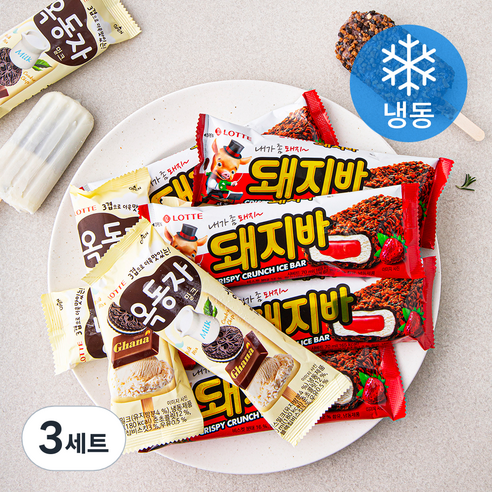 옥동자 + 돼지바 세트 (냉동), 70ml, 1개입, 36개