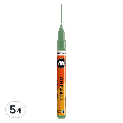 모로토우 원포올 아크릴 마카 2mm 127HS 205 amazonas light, 5개