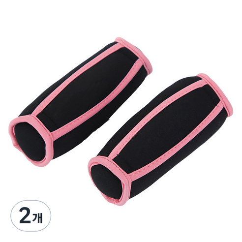 홈다홈트 핸들형 모래주머니 저중량 아령 2p 핑크, 2개, 450g