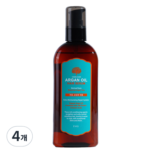 샤샤 아르간 오일 헤어세럼, 200ml, 4개