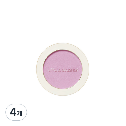 샘물 싱글 블러셔 5g, PP01 오키드 루머, 4개