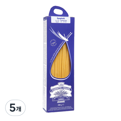 베네데토까발리에리 스파게티, 5개, 500g