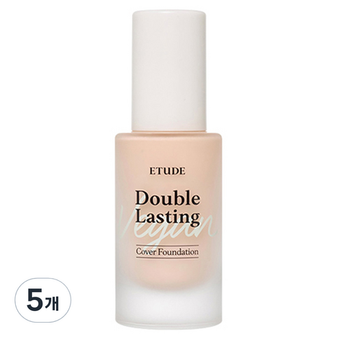 에뛰드 더블 래스팅 비건 커버 파운데이션 30g SPF32 PA++, 23N1 샌드, 5개