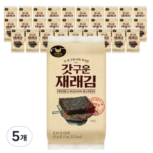 만전김 갓구운 재래김 도시락, 4.5g, 150개