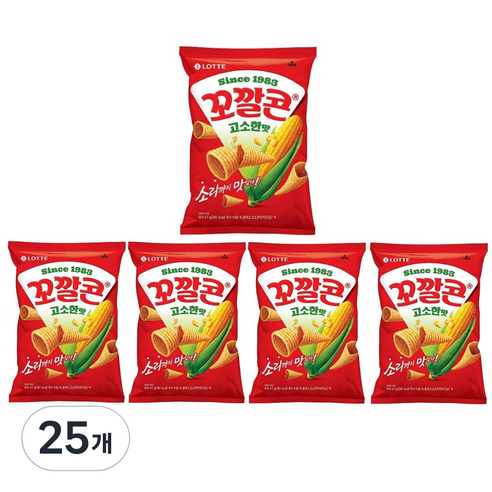 꼬깔콘 고소한 맛 옥수수스낵, 25개, 67g