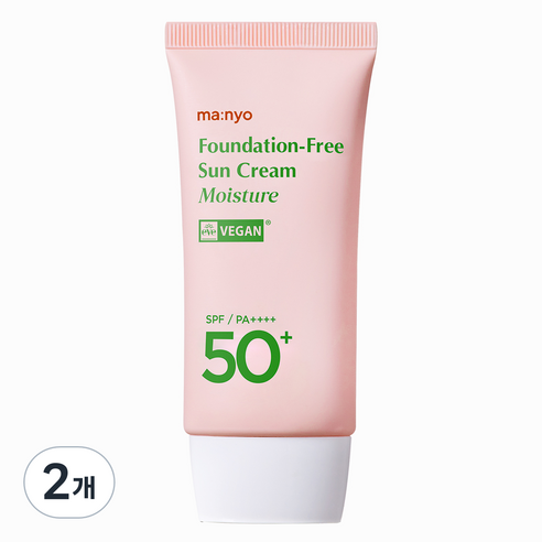 마녀공장 파데프리 선크림 모이스처 SPF50 PA++++, 50ml, 2개