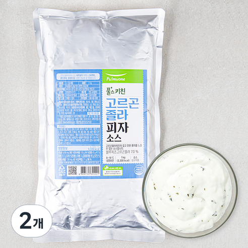 풀스키친 고르곤졸라 피자소스, 1kg, 2개
