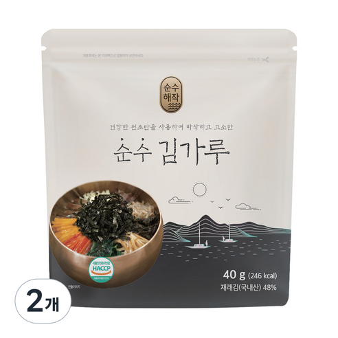 순수해작 순수 김가루, 40g, 2개