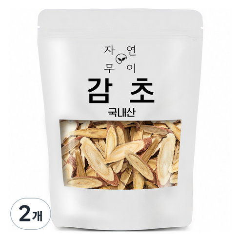 자연무이 국내산 감초, 200g, 2개