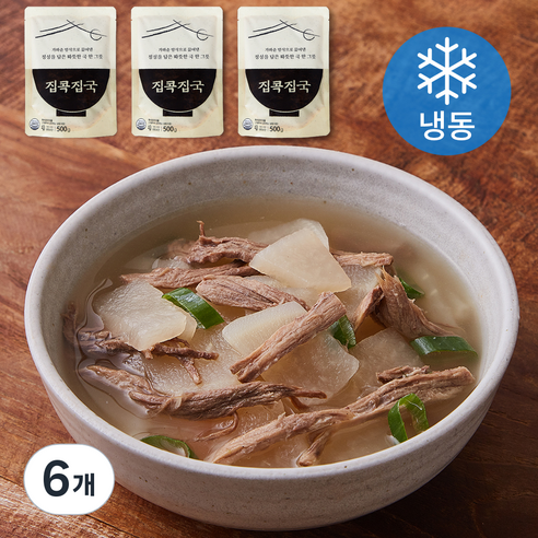 집콕집국 소고기 무국 (냉동), 500g, 6개