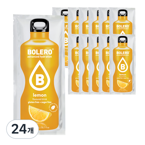 볼레로 2kcal 무설탕 과일워터 대용량 음료 레몬, 9g, 1개입, 24개