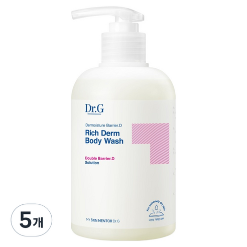 닥터지 더모이스처 배리어 D 리치덤 바디 워시, 400ml, 5개