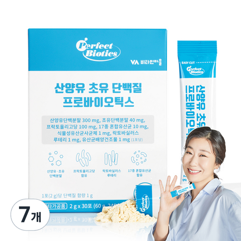 비타민마을 산양유 초유 단백질 프로바이오틱스 30p, 60g, 7개