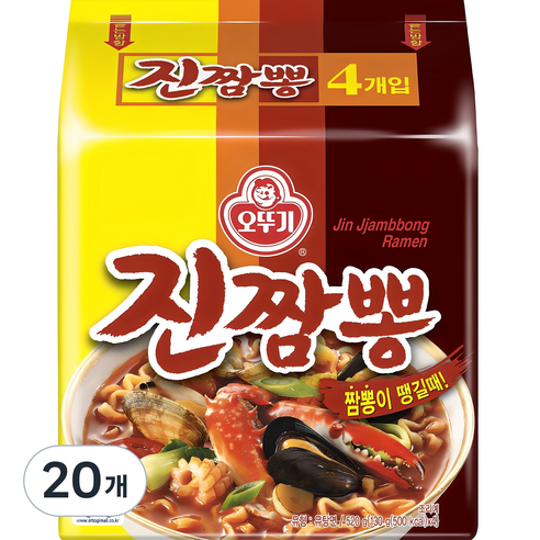 오뚜기 진짬뽕 130g, 20개