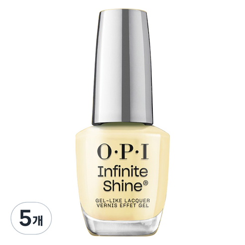 오피아이 인피니트 샤인 젤 라이크 매니큐어, ISL 112 This Chic is Bananas, 15ml, 5개