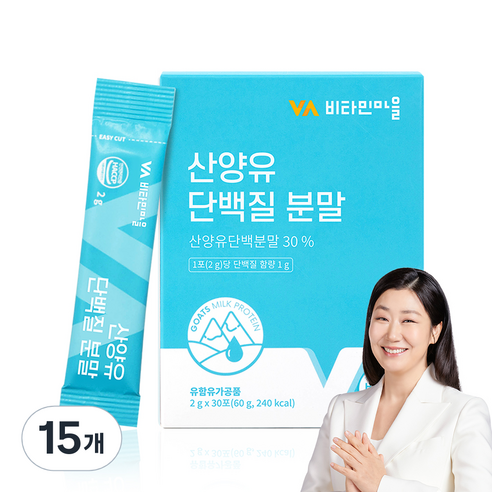 비타민마을 산양유 단백질 분말 스틱 30p, 60g, 15개