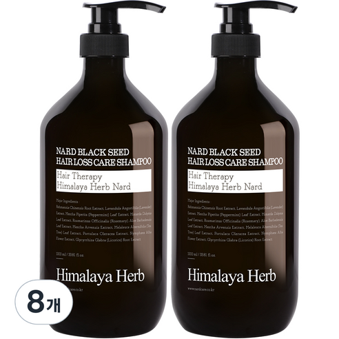 부케가르니 나드 블랙시드 탈모 샴푸, 1000ml, 8개