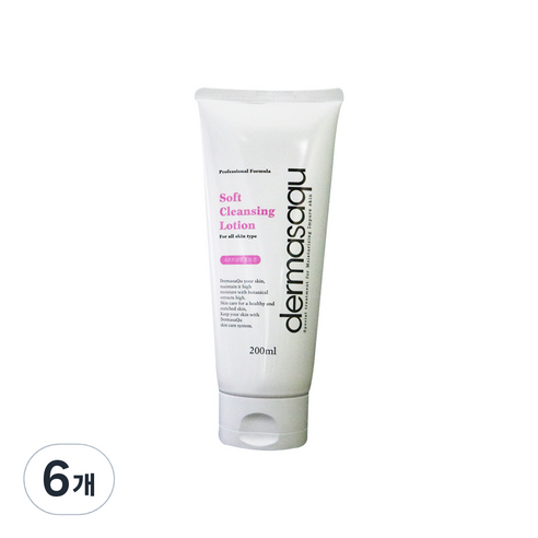 더마사큐 소프트 클렌징 로션, 200ml, 6개