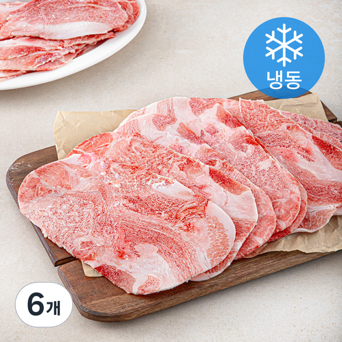 동원 미국산 목전지 불고기용 (냉동), 1kg, 6개