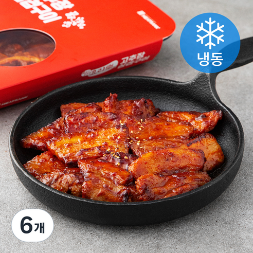 요리락 고추장 삼겹구이 (냉동), 400g, 6개